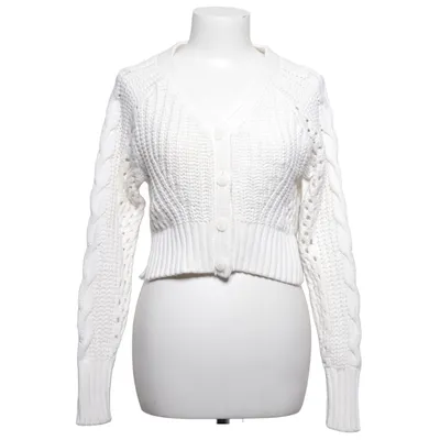 Cardigan (Hvid) fra Abercrombie & Fitch Bomuld, Polyamid, Viscose