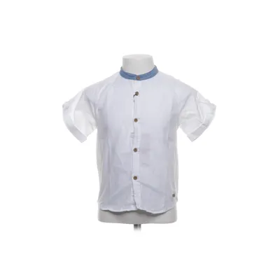 Short sleeve shirt (White, Blue) from Zara Boys Cotton