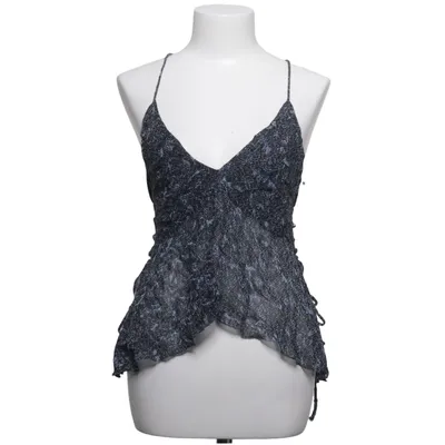 Tank Top (Black, Blue) from Zara Viscose