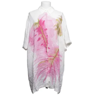 Shirt dress (White, Pink, Green) from Marina Rinaldi Elastane, Silk, Viscose