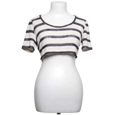 Crop top (White, Black) from Saléns