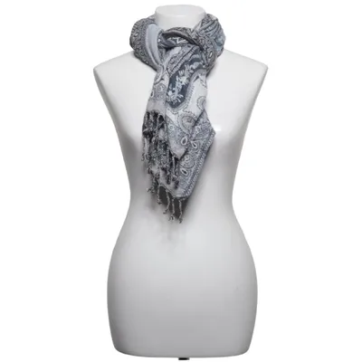 Sjaal (Blauw, Grijs, Meerkleurig) van Loberon Viscose