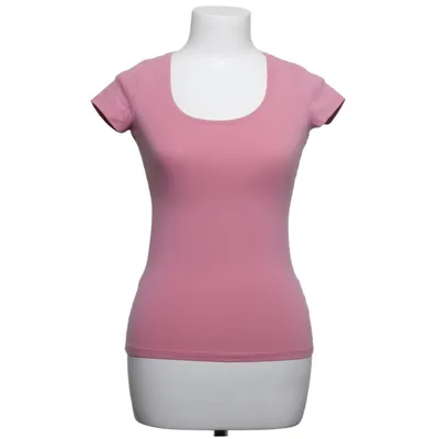 T-shirt (Pink) fra H&M Basic Bomuld, Elastan