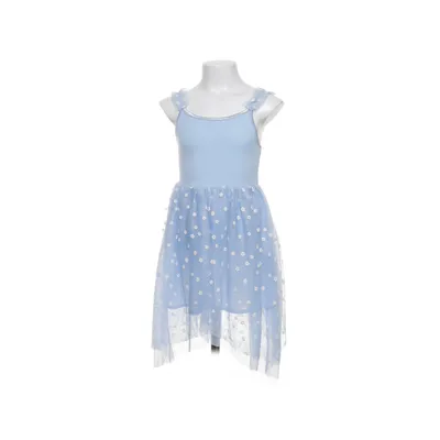 Klänning (Blå, Vit) från H&M Bomull, Elastan, Polyester