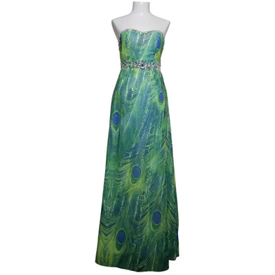 Robe de cocktail (Vert, Bleu, Multicolore) de Angel Élasthane, Polyester