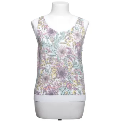 Top (White, Multicolored) from Escorpion Metallic fiber, Viscose