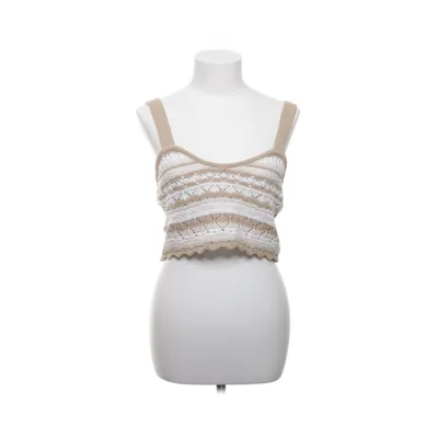 Crop top (Beige, Vit) från Divided by H&M Bomull
