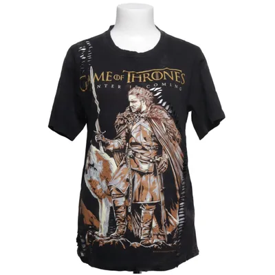 T-shirt (Zwart) van Apache Katoen, Polyester