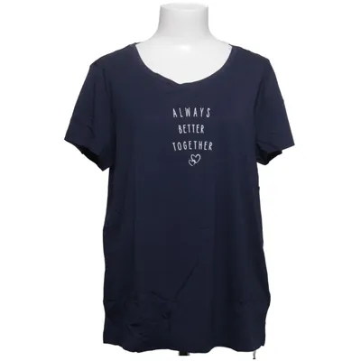 T-shirt (Blå) fra Vivance Dreams Bomuld, Viscose