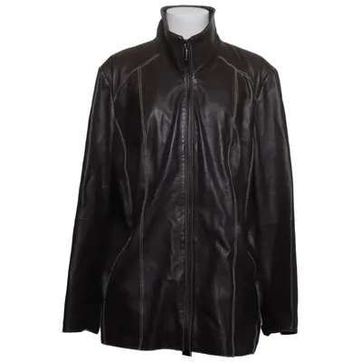 Läderjacka (Brun) från Fabiani Skinn, Polyester