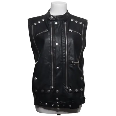 Biker vest (Black) from Nu Elastane, Polyester