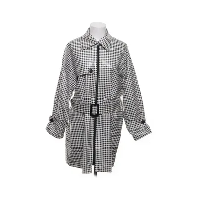 Regnfrakke (Sort, Hvid) fra Wallis Polyester