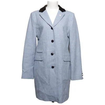 Coat (Blue) from Newhouse Viscose, Wool