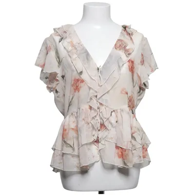 Peplumtopp (Beige, Flerfärgad) från Zara Polyester