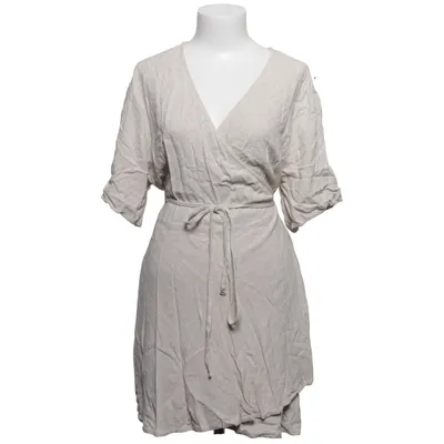 Wikkeljurk (Beige) van Weekday Linnen, Viscose