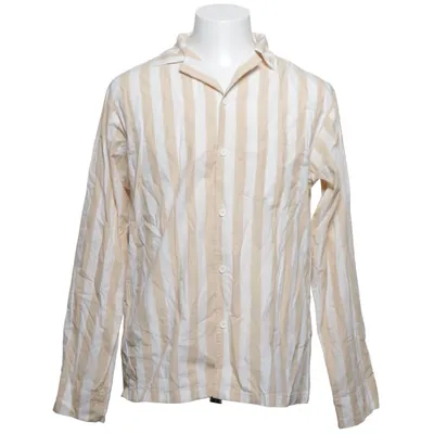 Pyjamasskjorta (Beige, Vit) från Stuhf Bomull