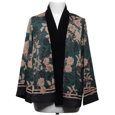 Kimono (Groen, Zwart, Beige) van Hallhuber Donna Elastaan, Polyester