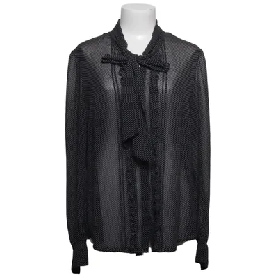 Blouse lavallière (Noir, Blanc) de ESPRIT Collection