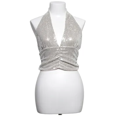 Haltertop (Zilver) van Gina Tricot Polyester