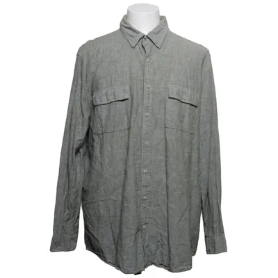 Shirt (Groen) van Dressmann Katoen, Linnen