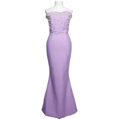 Aftonklänning (Lila) Elastan, Polyester