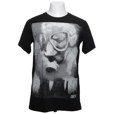 T-shirt (Black, White) from Obey Cotton
