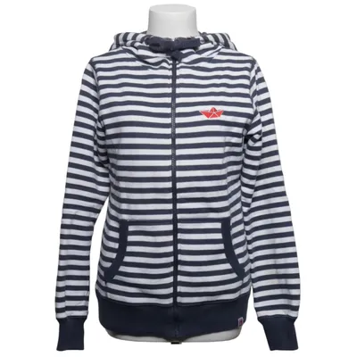 Hoodie (Blue, White) from Derbe Organic cotton, Recycled polyester
