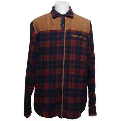 Flanellskjorta (Blå, Röd, Brun) från Brokared Akryl, Polyester, Ull