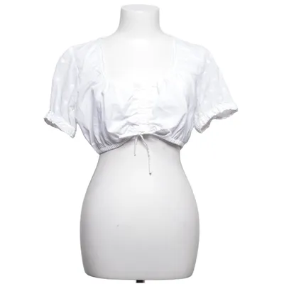 Dirndlbluse (Hvid) fra Lekra Bomuld, Polyester