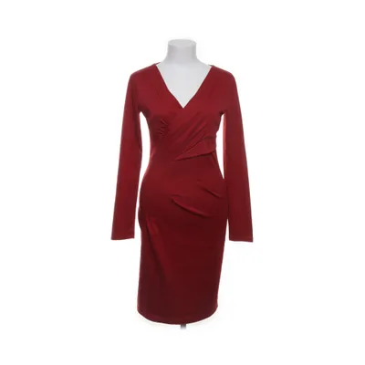 Wrap dress (Red) from Kala Acetate, Elastane, Polyester, Viscose