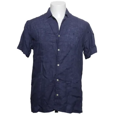Korte mouwen shirt (Blauw) van Morris Linnen