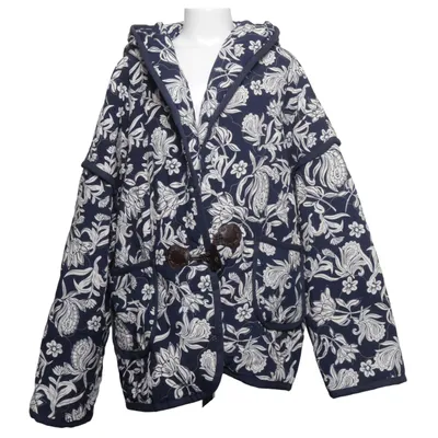 Duffle jas (Blauw, Wit) van My Collection Katoen, Polyester, Viscose