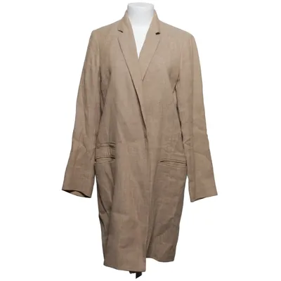Mantel (Beige) von Massimo Dutti Baumwolle, Elasthan, Leinen