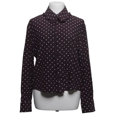 Blouse (Purple, White) from Greta Elastane, Silk