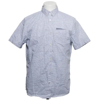 Chemise à manches courtes (Bleu, Blanc) de Tom Tailor Coton, Élasthane