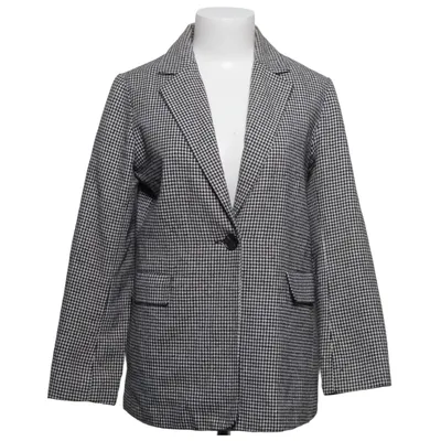 Blazer (Black, White) from Carry Polyester, Wool