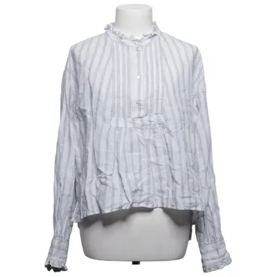 Blouse (Blue, White) from Skall Studio Linen, Organic cotton