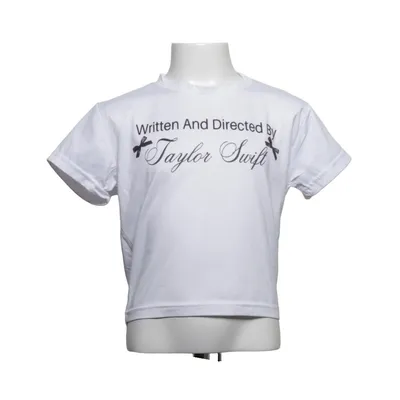 T-shirt (Vit) från Taylor Swift Bomull, Polyester