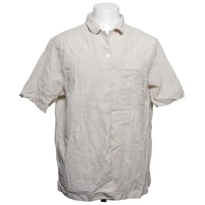 Chemise à manches courtes (Beige) de H&M Coton, Lin