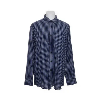 Shirt (Blauw, Wit) van Dressmann Premium Collection Katoen
