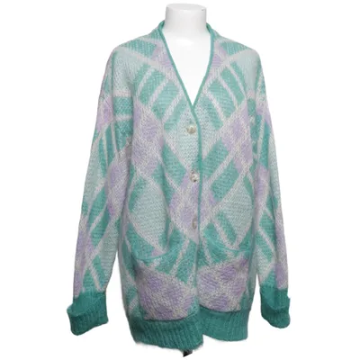 Cardigan (Grøn, Lilla, Hvid) fra Esisto Mohair, Polyamid, Uld