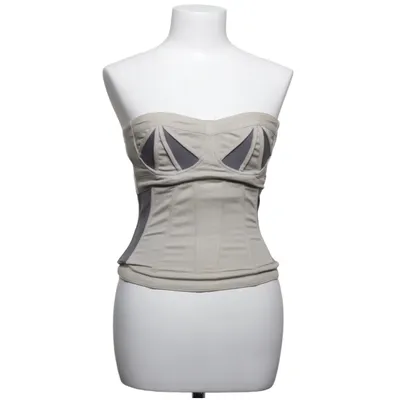 Tube top (Beige, Grijs) van Topshop Katoen, Elastaan