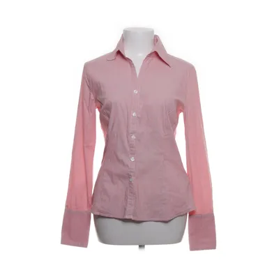 Skjorte (Pink, Hvid) fra H&M Bomuld, Elastan, Polyamid