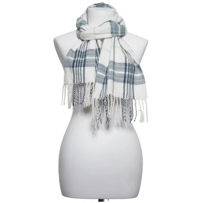 Scarf (White, Blue, Green) from James Pringle Weavers Acrylic
