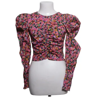 Bluse (Sort, Pink, Flerfarvet) fra Zara Bomuld, Elastan