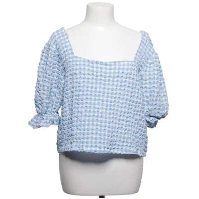 Top (Blauw, Wit) van DeFacto Woman Acryl, Katoen, Elastaan, Lyocell, Polyester, Viscose
