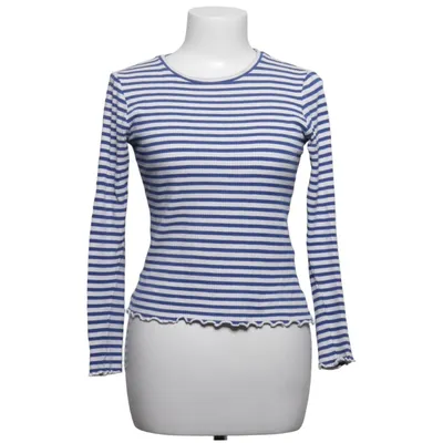 T-shirt à manches longues (Bleu, Blanc) de ONLY Coton, Élasthane