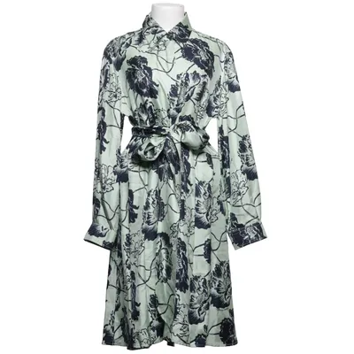 Blusenkleid (Grün, Blau) von Salvatore Ferragamo Seide