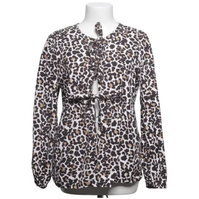 Blouse (Beige, Zwart, Bruin) van Azzurro Katoen, Elastaan
