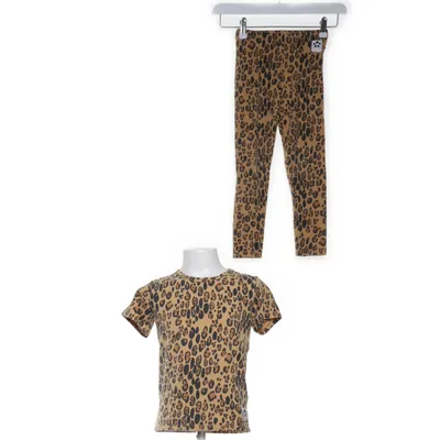 Pyjamasz (Brun, Sort) fra Mini Rodini Elastan, Økologisk bomuld